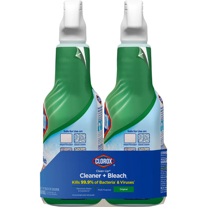 Clean-Up All Purpose Cleaner with Bleach, Spray Bottle, Original, 32 Ounces, Twin Pack