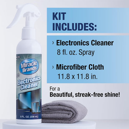 Screen Cleaner Spray (8Oz) – Best Large Cleaning Kit for LCD LED OLED TV, Smart
