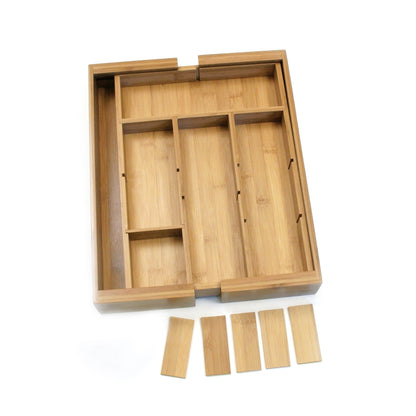 Bamboo Expandable Organizer with Removable Dividers