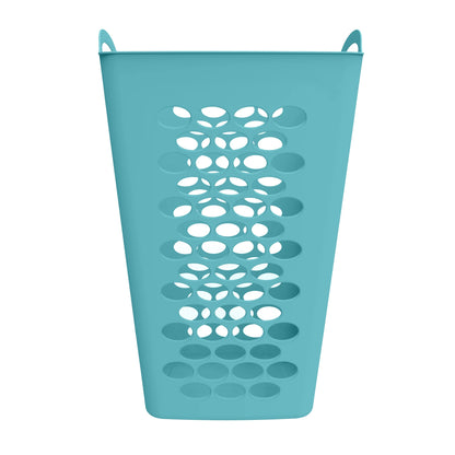 (3 Pack)  2 Bushel Flexible Square Laundry Hamper, Teal