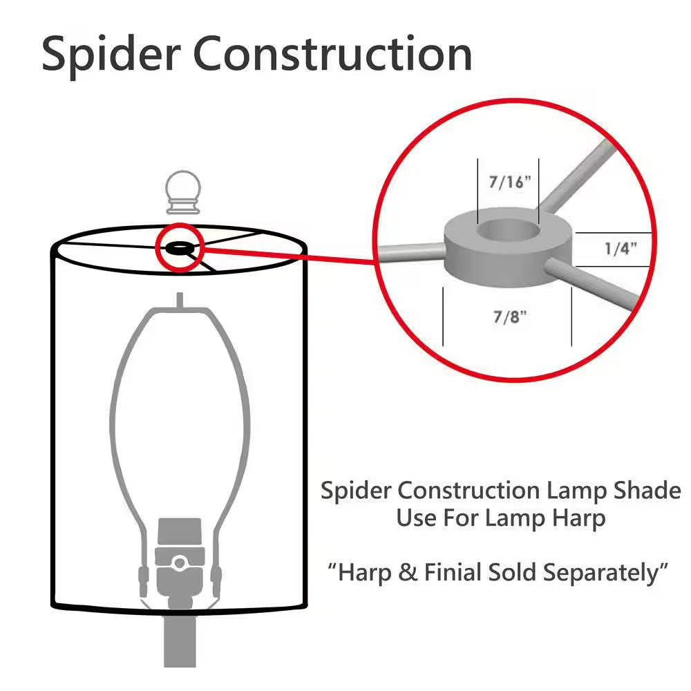 14 In. X 11 In. off White Hardback Empire Lamp Shade