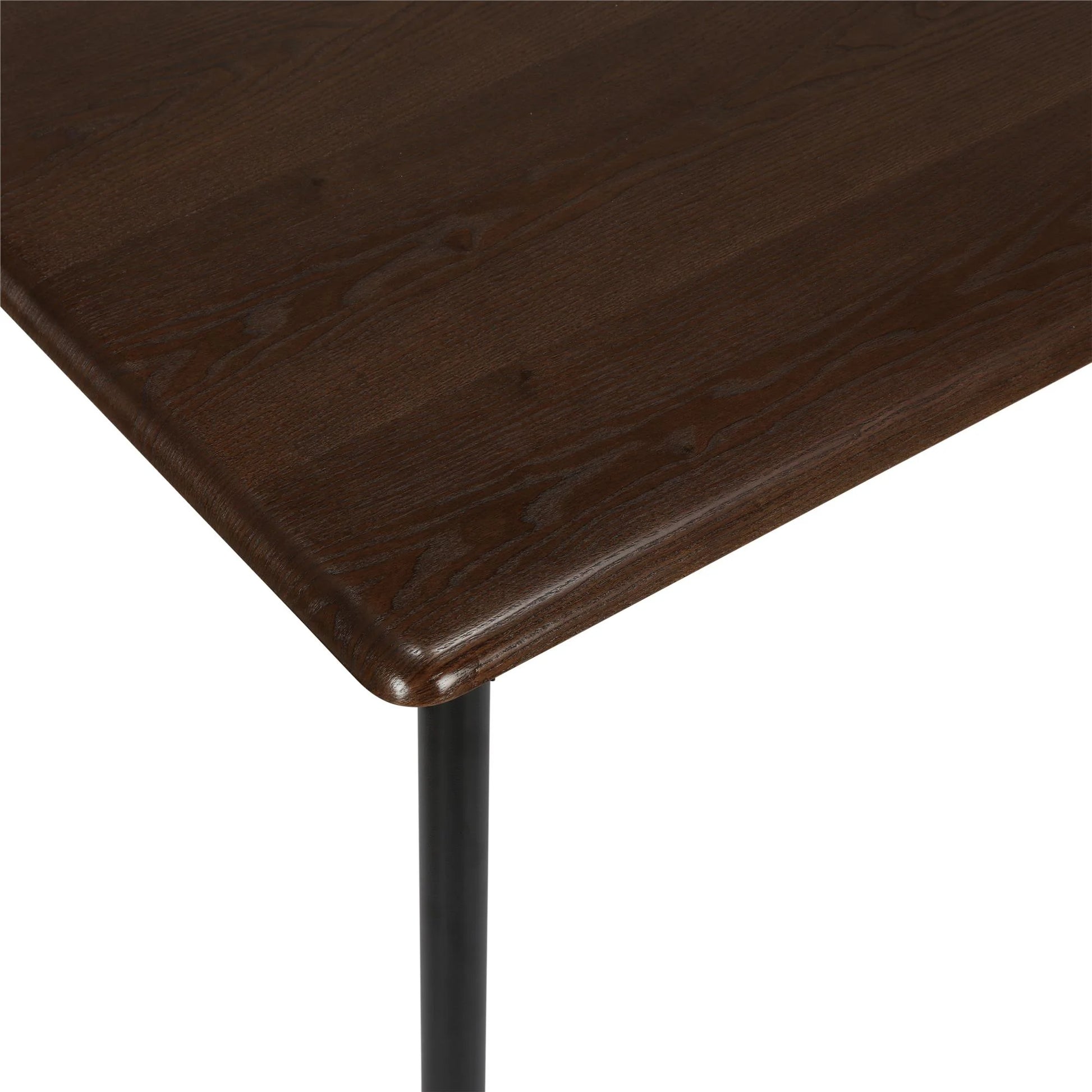 5-Piece Wood & Metal Dining Room Set, Seats 4, Canyon Walnut & Black