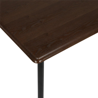 5-Piece Wood & Metal Dining Room Set, Seats 4, Canyon Walnut & Black