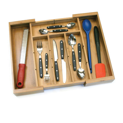 Bamboo Expandable Organizer with Removable Dividers