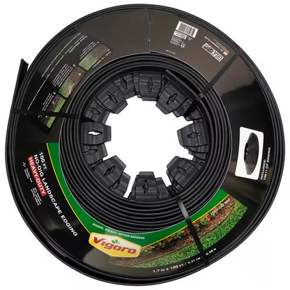 100 Ft. Heavy-Duty No-Dig Plastic Landscape Edging