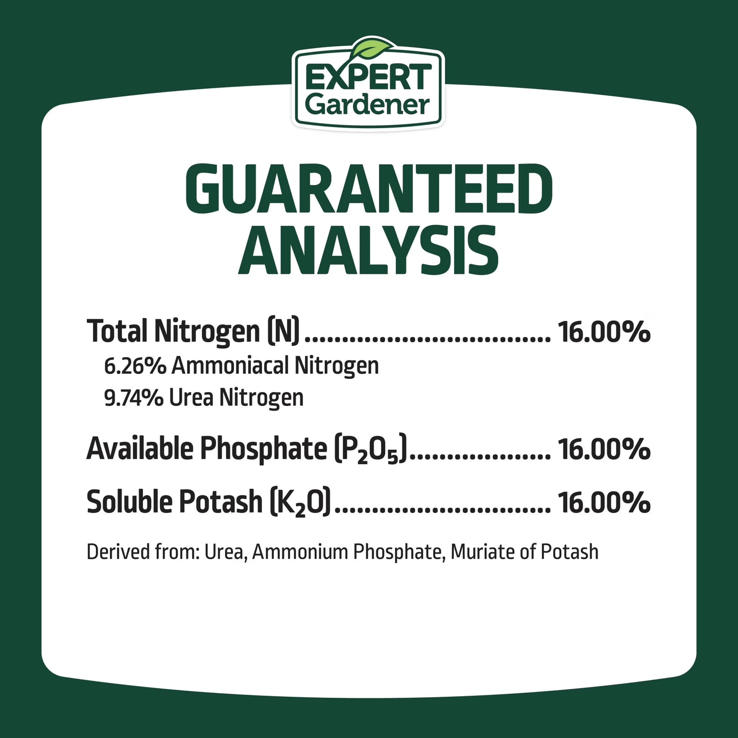 All Purpose Plant Food Fertilizer 16-16-16, 20 Lb.