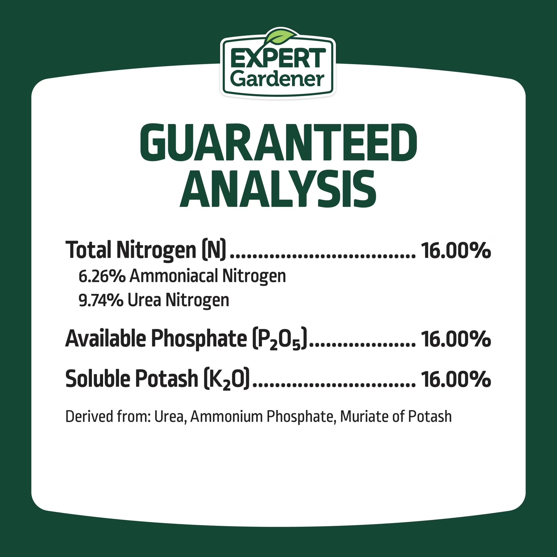 All Purpose Plant Food Fertilizer 16-16-16, 20 Lb.