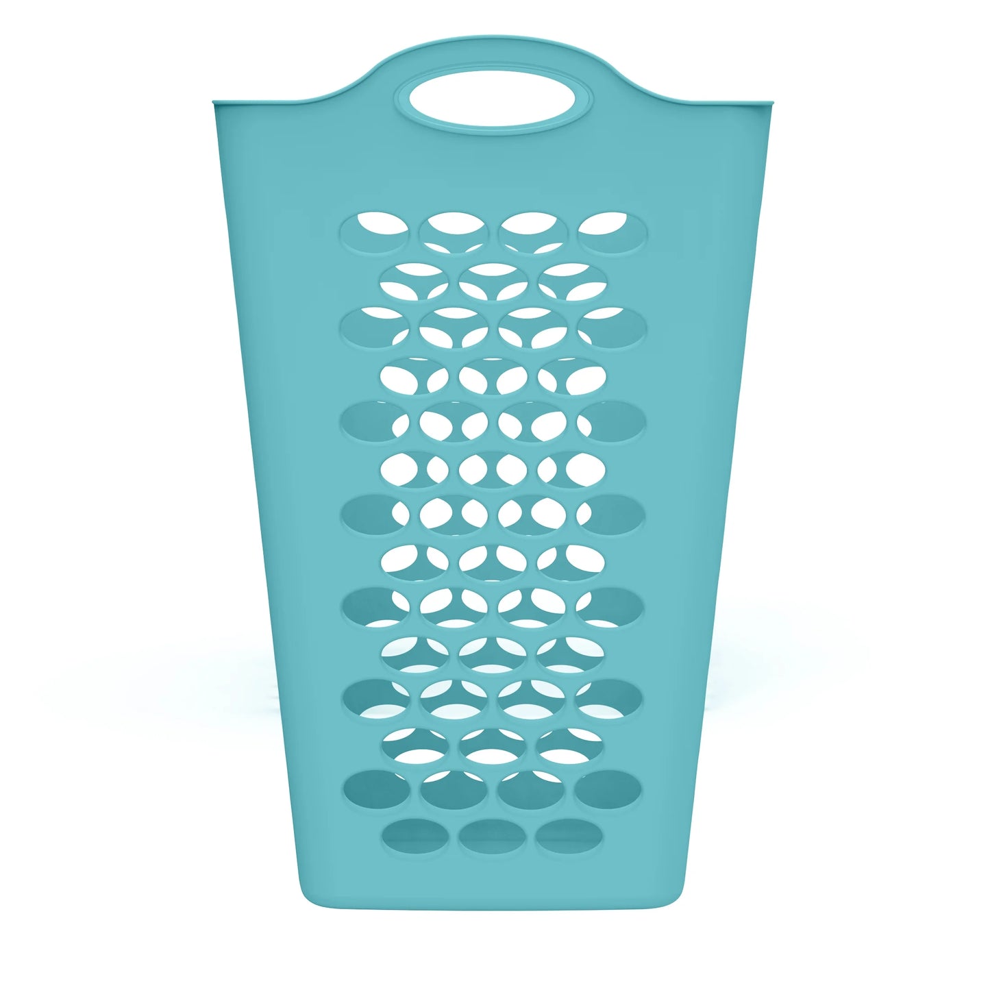 (3 Pack)  2 Bushel Flexible Square Laundry Hamper, Teal