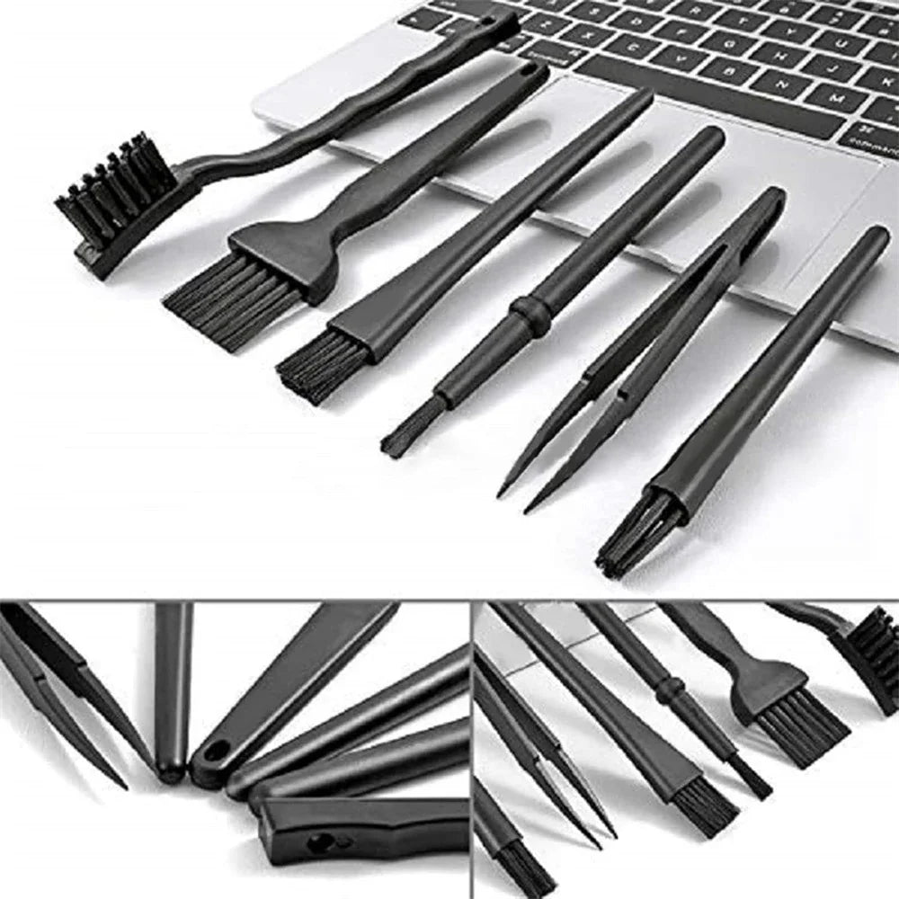 8 PCS Laptop Cleaning Kit Portable Cleaning Brush Nylon Brush Machine Cleaning Brush Razor Cleaning Brush Keyboard Cleaning Kit