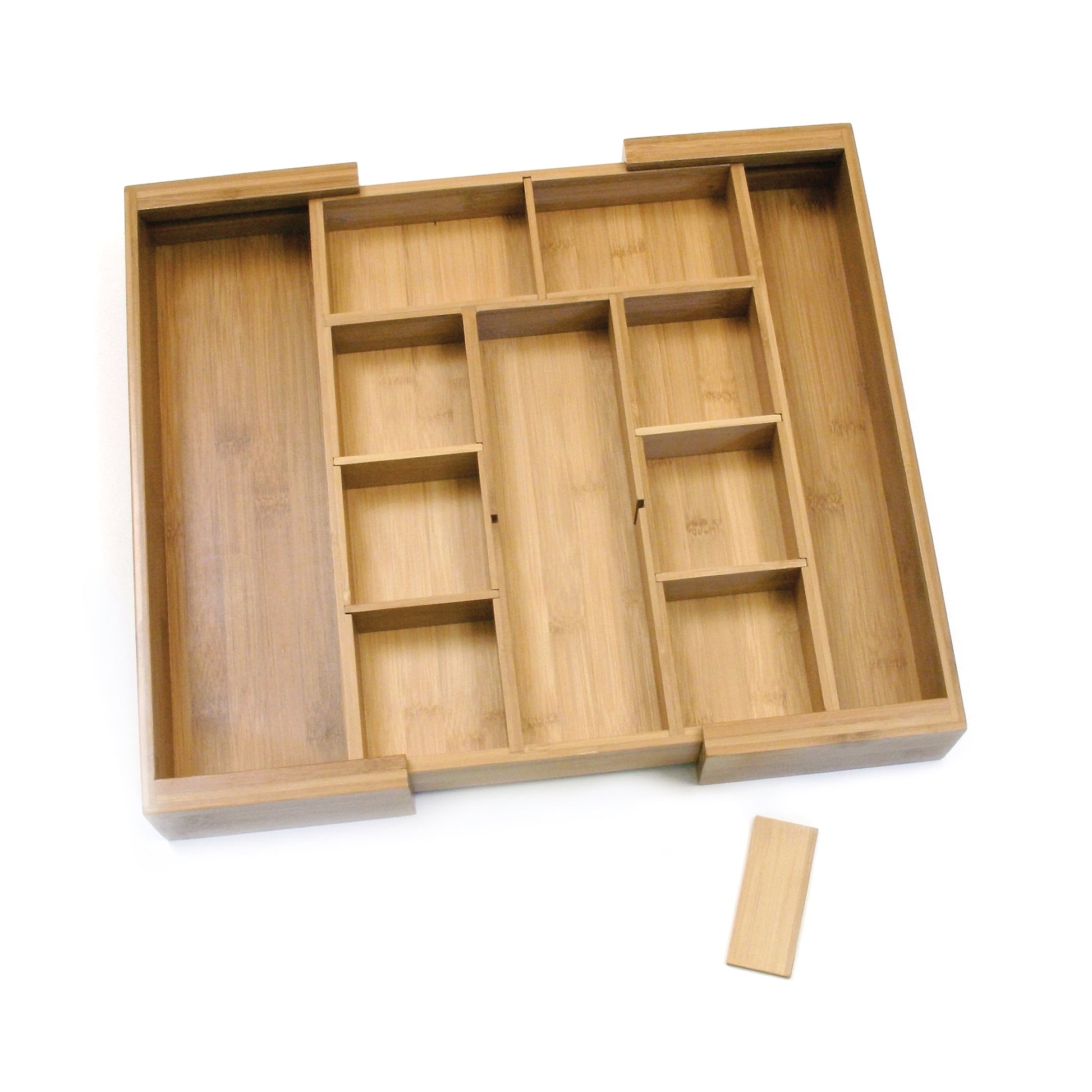 Bamboo Expandable Organizer with Removable Dividers