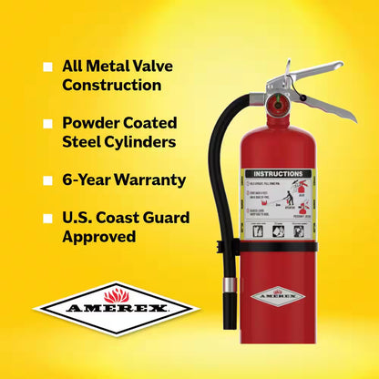 3-A:40-B:C 5 Lbs. ABC Dry Chemical Fire Extinguisher