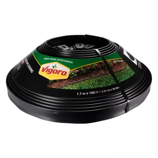 100 Ft. Heavy-Duty No-Dig Plastic Landscape Edging