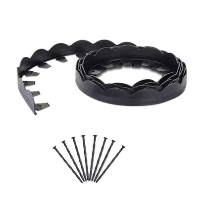 20 Ft. X 2.25 In. Black Scalloped Polyethylene No-Dig Edging