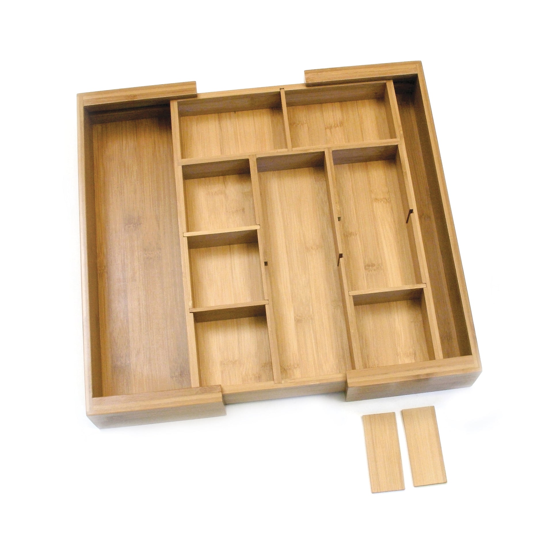 Bamboo Expandable Organizer with Removable Dividers