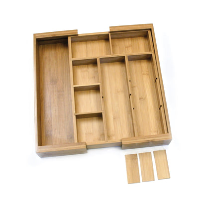 Bamboo Expandable Organizer with Removable Dividers
