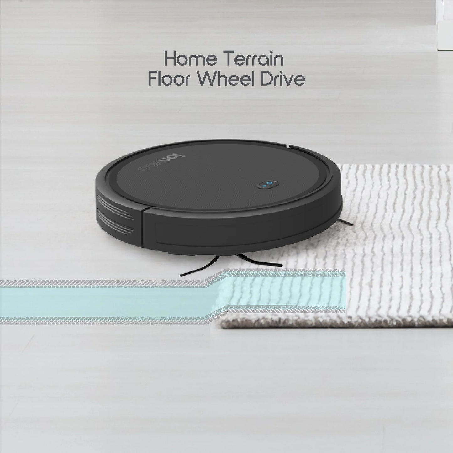 Smartclean 2000 Robovac, Multi-Surface Pet-Friendly Smart Mapping Robot Vacuum Cleaner with Wi-Fi and App/Remote Control, Model #7687
