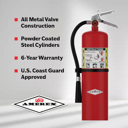 4-A:80-B:C 10 Lbs. ABC Dry Chemical Fire Extinguisher