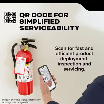 Pro 210 Rechargeable 2-A:10-B:C Class ABC 4 Lb. Fire Extinguisher 21030918