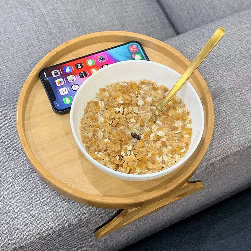 Sofa Armrest Clip,Clip on Tray Table for Couch Armrest,Foldable Sofa Armrest Clip,Suitable for Drinks/Remote Control/Snacks Holder