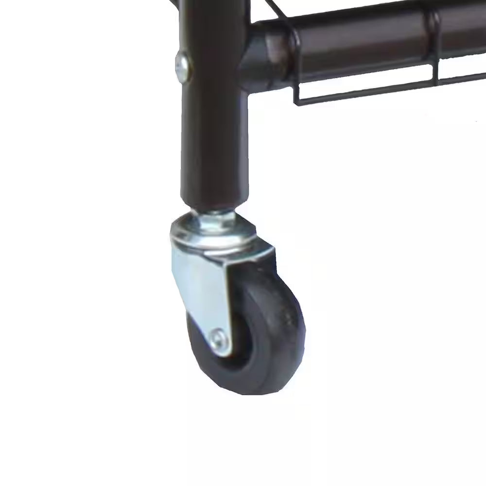 2-Bag Bronze Rolling Laundry Sorter