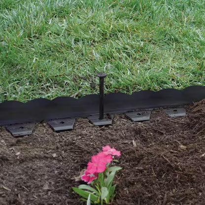 20 Ft. X 2.25 In. Black Scalloped Polyethylene No-Dig Edging