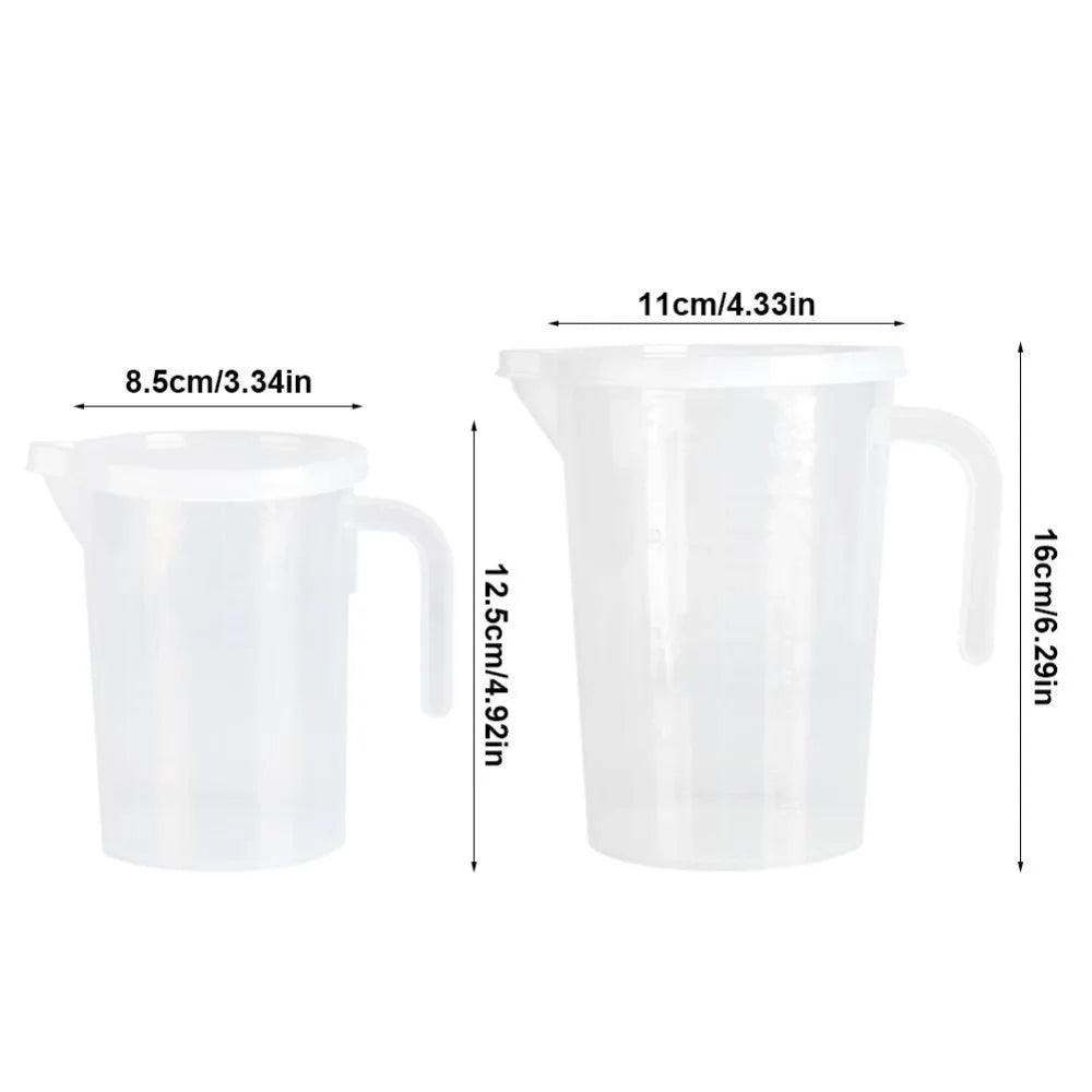 500-1000Ml Kitchen Measuring Cup Clear Plastic Measuring Cup Cups with Lid Kitchen Liquid Measure Cup Container