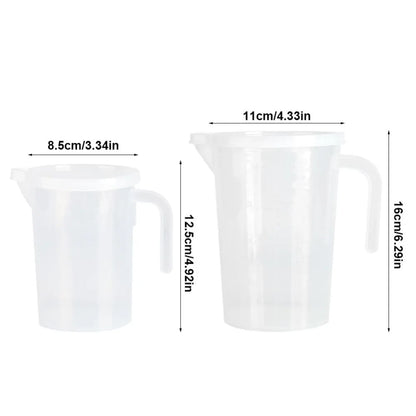500-1000Ml Kitchen Measuring Cup Clear Plastic Measuring Cup Cups with Lid Kitchen Liquid Measure Cup Container