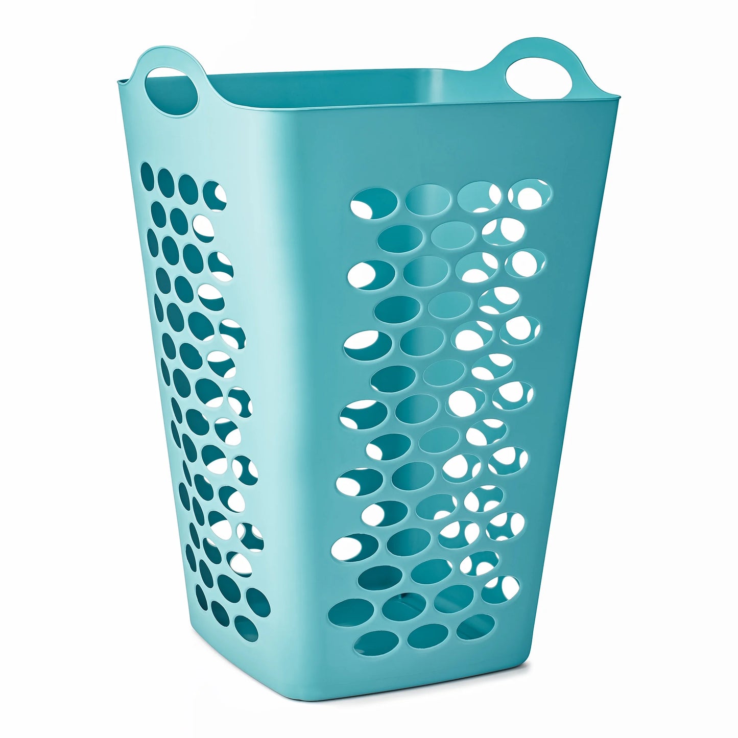 (3 Pack)  2 Bushel Flexible Square Laundry Hamper, Teal