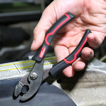 6-Inch Slip Joint Pliers with Ergonomic Soft Grip Handles