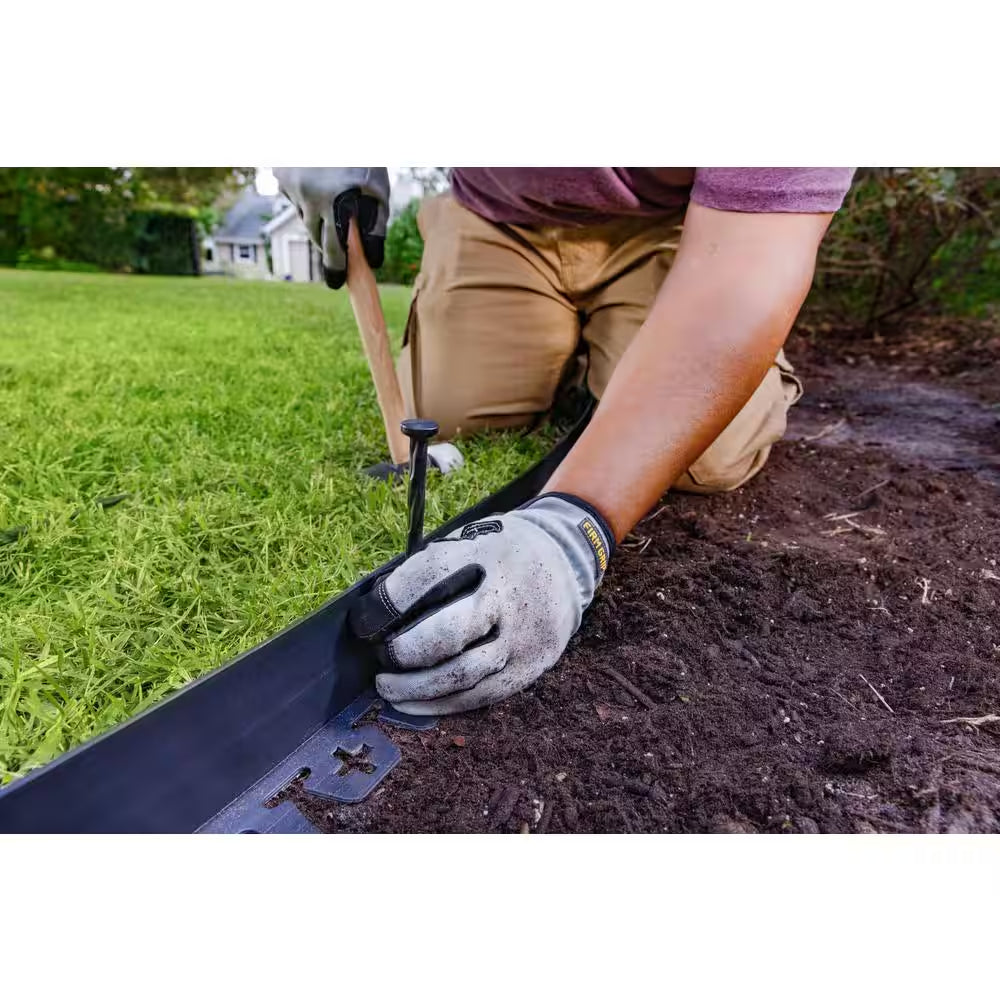 100 Ft. Heavy-Duty No-Dig Plastic Landscape Edging