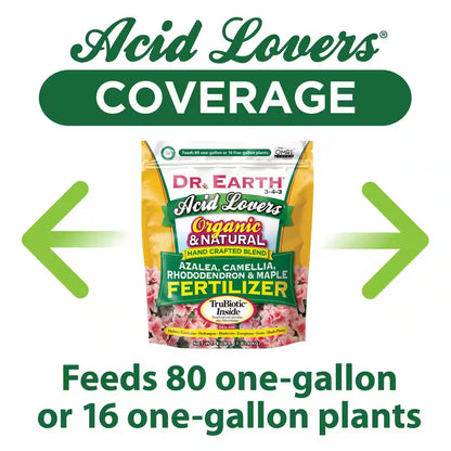 4 Lbs. Organic Acid Lovers Azalea Camellia Rhododendron and Maple Fertilizer Dry Fertilizer