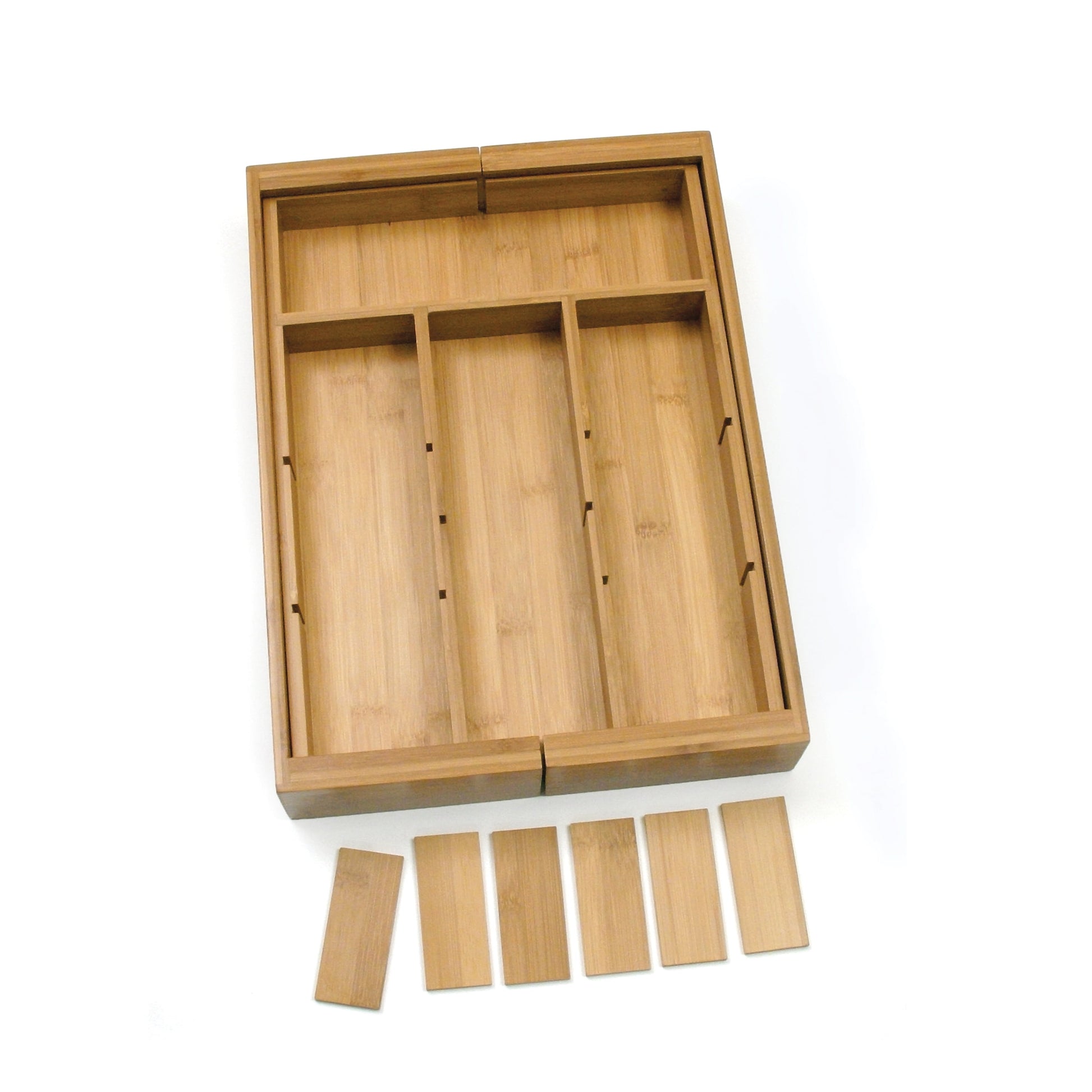 Bamboo Expandable Organizer with Removable Dividers