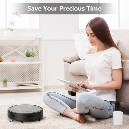 C2 2 in 1 Robot Vacuum and Mop Combo Cleaner, Black