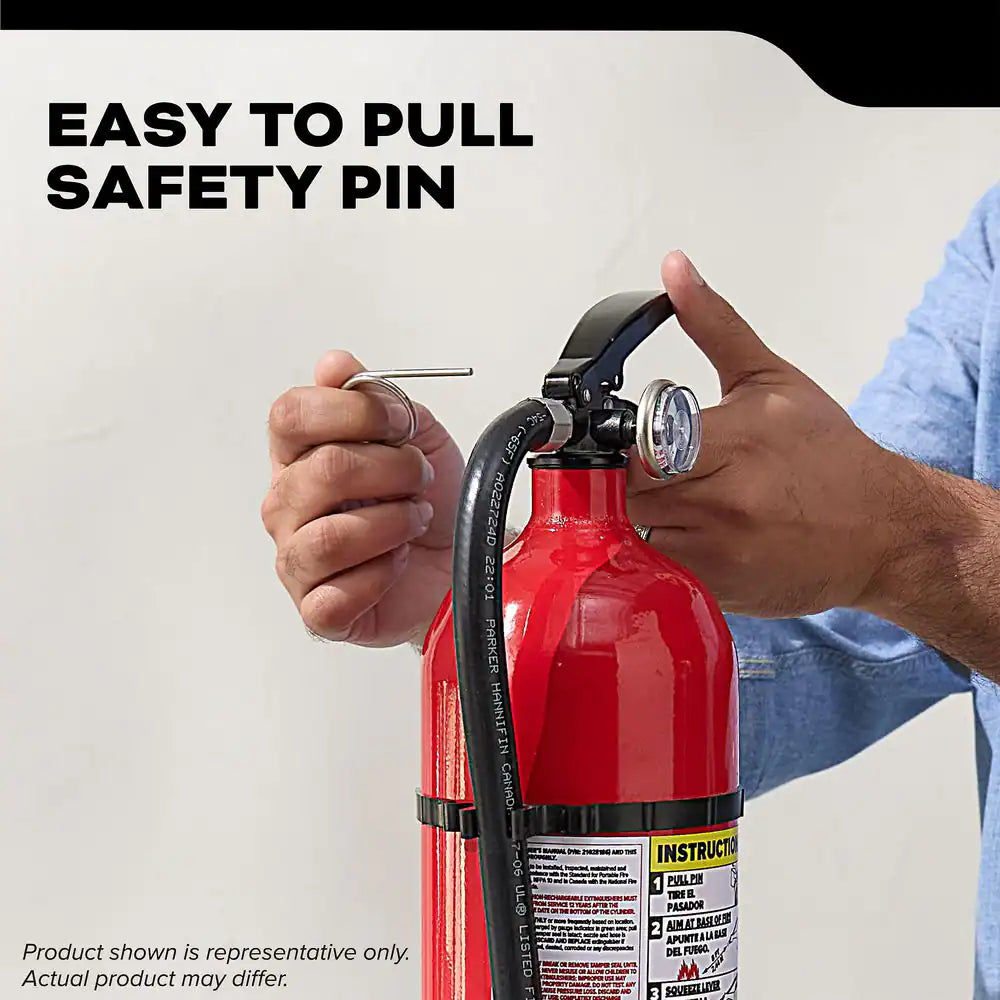 Pro 210 Rechargeable 2-A:10-B:C Class ABC 4 Lb. Fire Extinguisher 21030918
