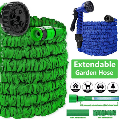 Expanding Expandable Flexible Garden Water Hose W Spray Nozzle 25, 50, 75, 100FT