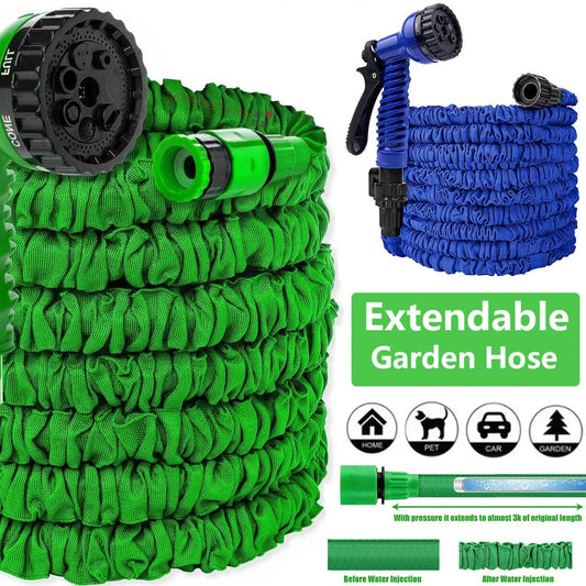 Expanding Expandable Flexible Garden Water Hose W Spray Nozzle 25, 50, 75, 100FT