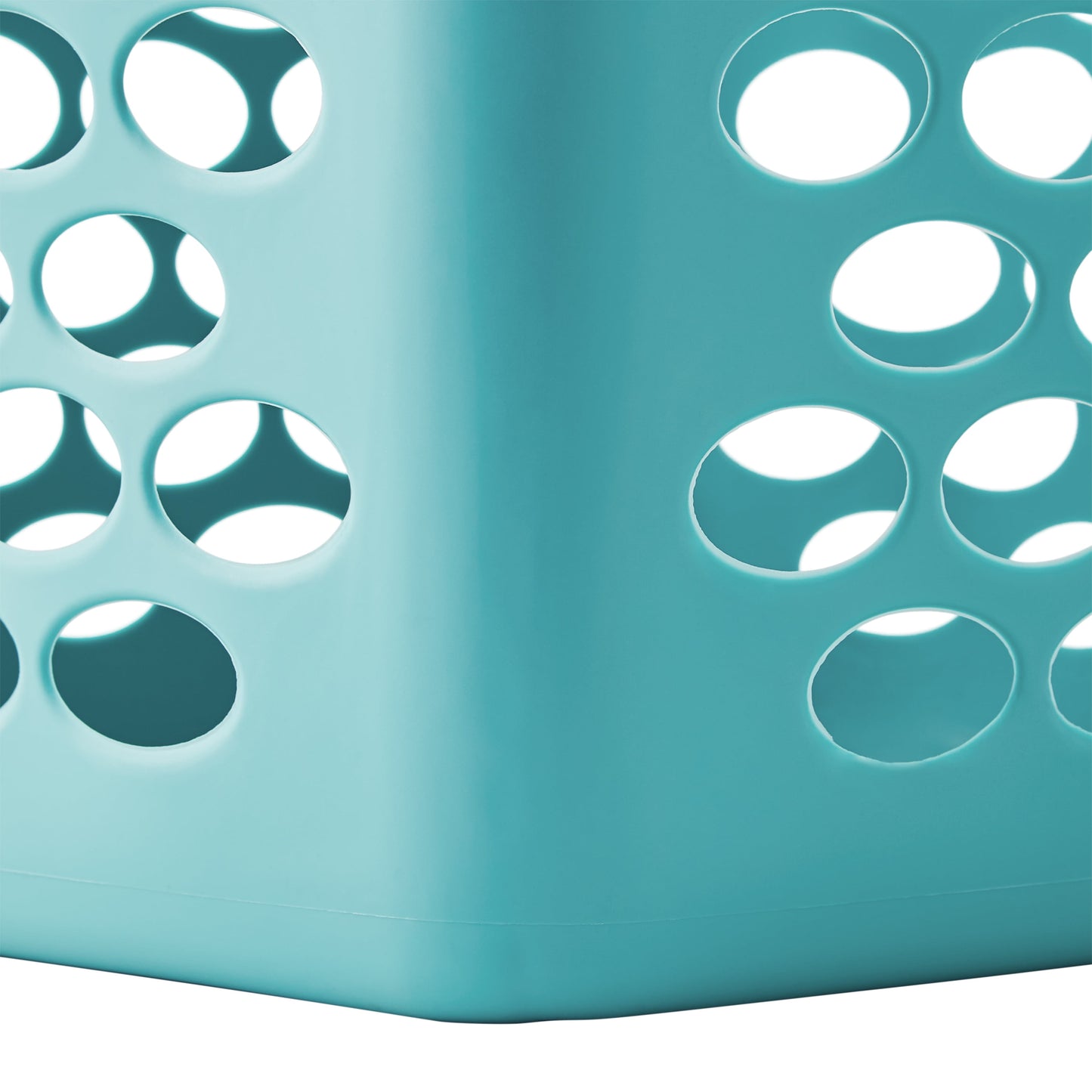 (3 Pack)  2 Bushel Flexible Square Laundry Hamper, Teal