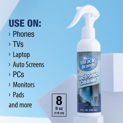 Screen Cleaner Spray (8Oz) – Best Large Cleaning Kit for LCD LED OLED TV, Smart