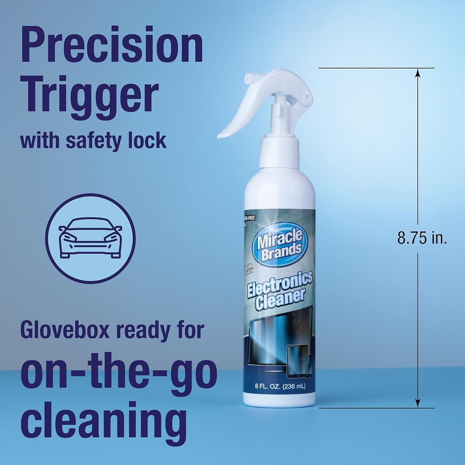Screen Cleaner Spray (8Oz) – Best Large Cleaning Kit for LCD LED OLED TV, Smart